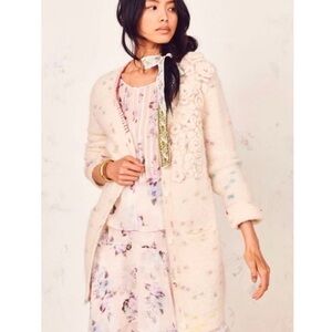 LoveShackFancy Emmanuelle Long Cardigan XS